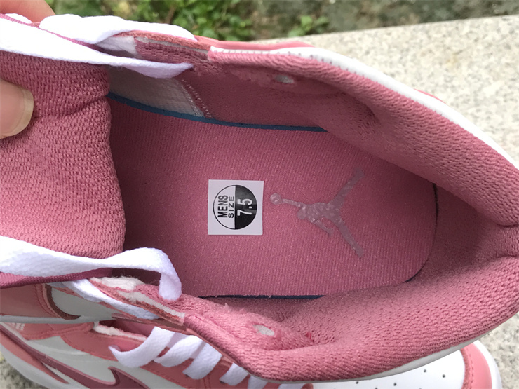 Air Jordan 1 Mid White Pink Valentine's Day