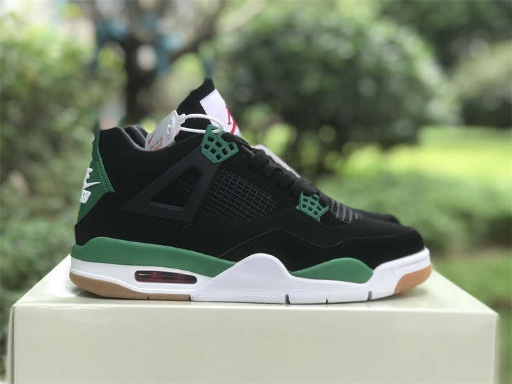 Air Jordan 4 black and green