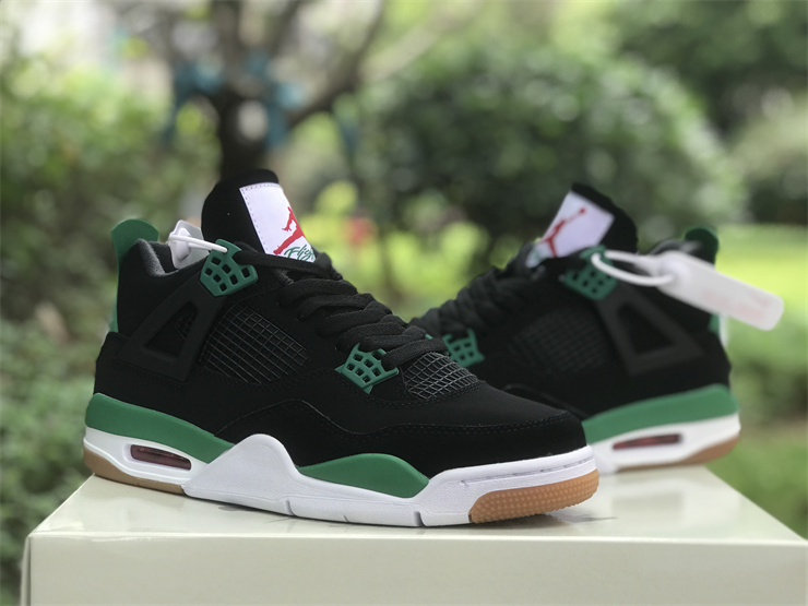 Air Jordan 4 black and green