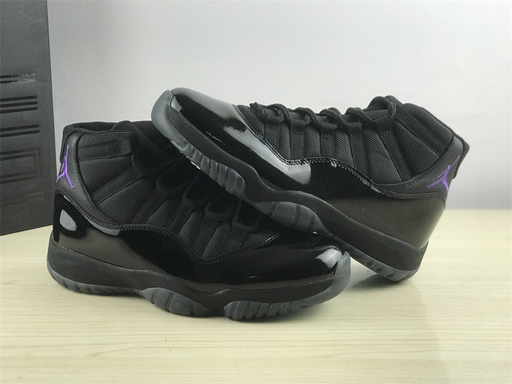 Air Jordan 11 Black purple Gamma Blue