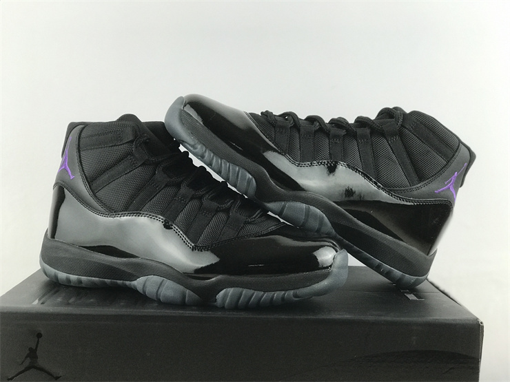 Air Jordan 11 Black purple Gamma Blue