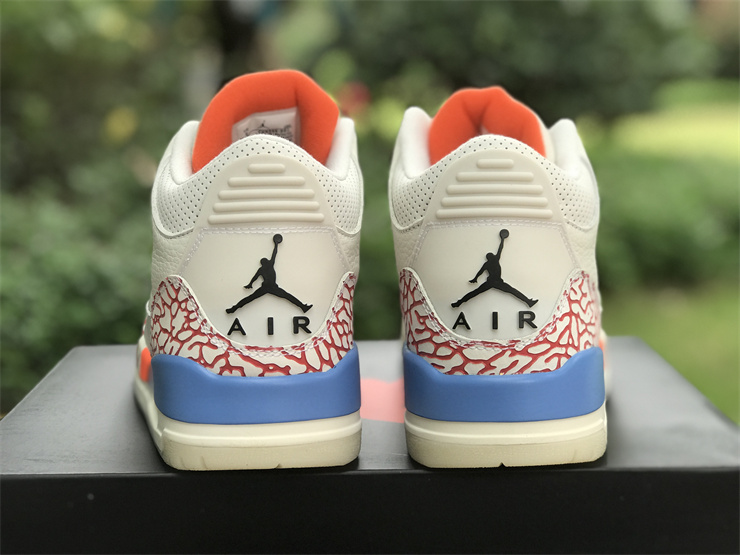 Air Jordan 3 White jade Orange