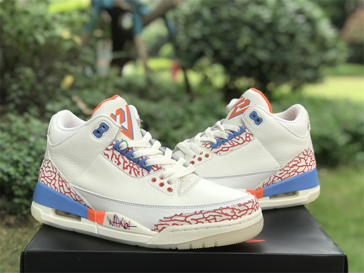 Air Jordan 3 White jade Orange