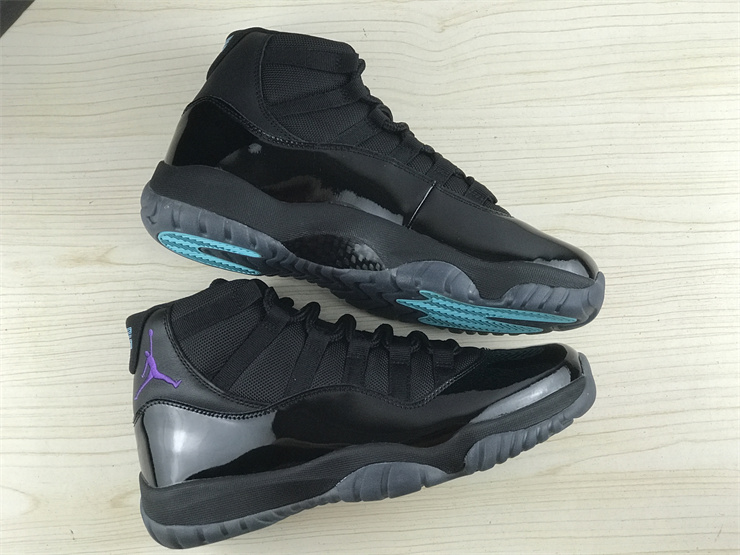 Air Jordan 11 Black purple Gamma Blue