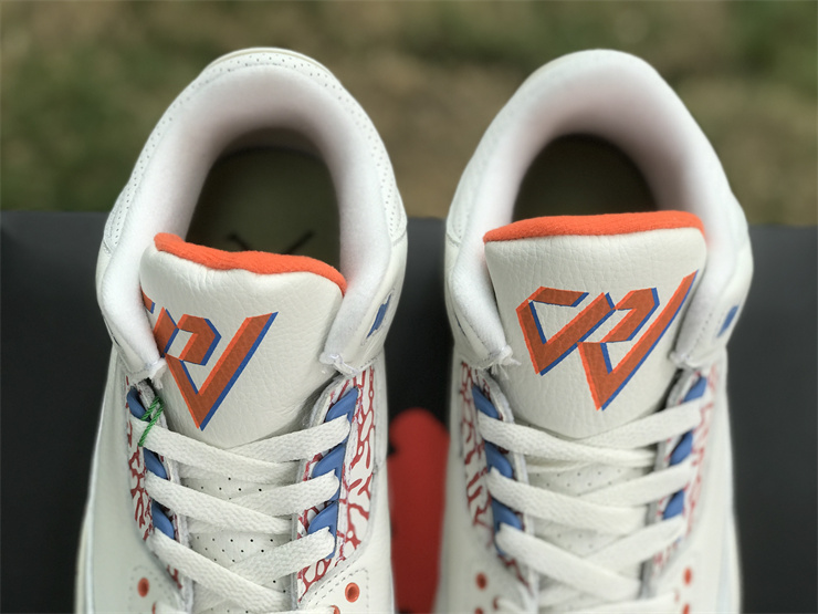 Air Jordan 3 White jade Orange