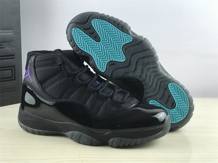 Air Jordan 11 Black purple Gamma Blue