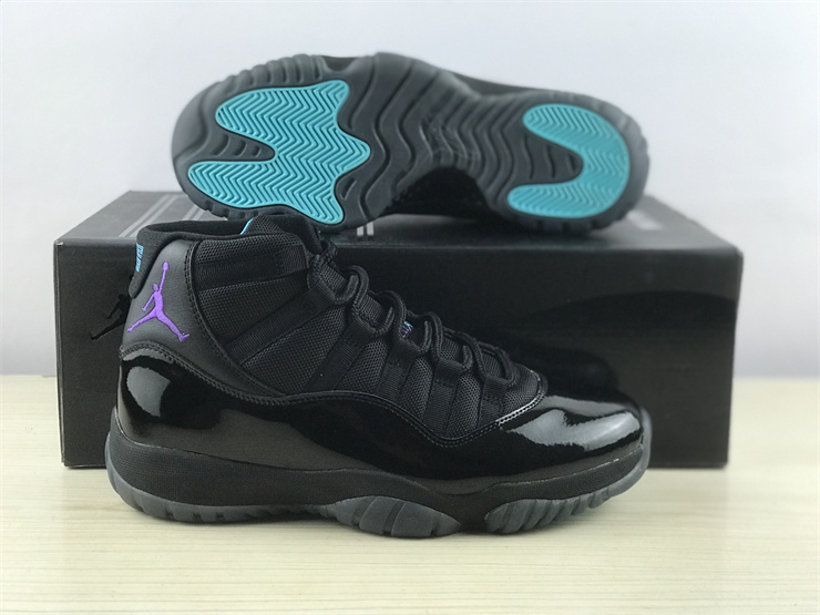 Air Jordan 11 Black purple Gamma Blue