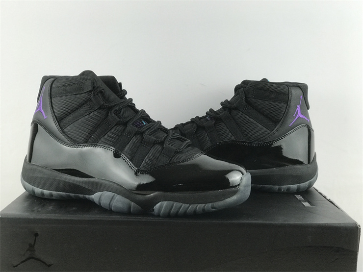 Air Jordan 11 Black purple Gamma Blue