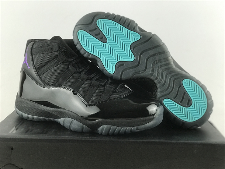 Air Jordan 11 Black purple Gamma Blue