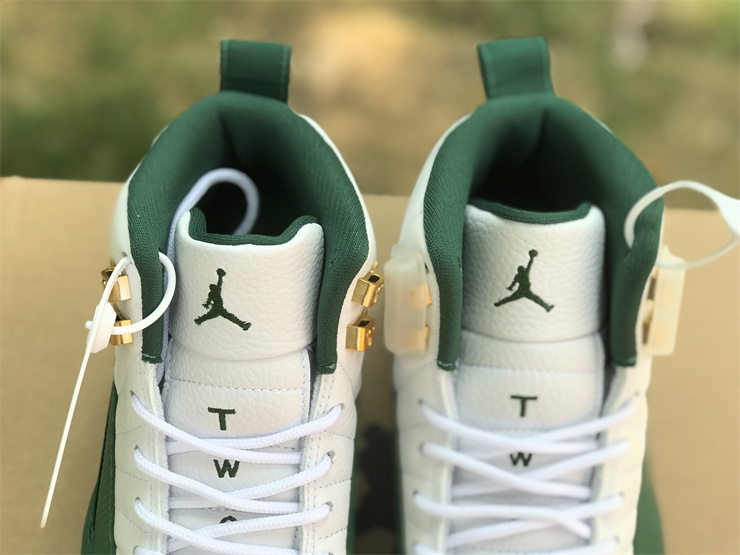 Air jordan 12 PE Ray Allen White Green