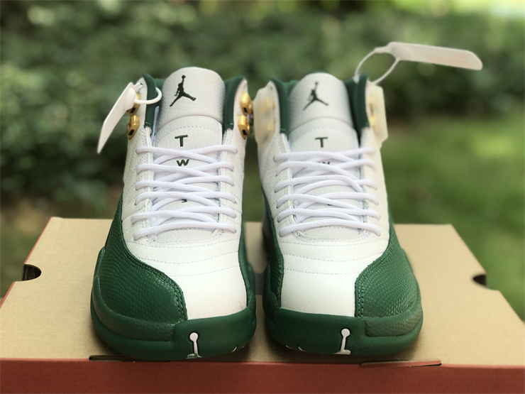 Air jordan 12 PE Ray Allen White Green