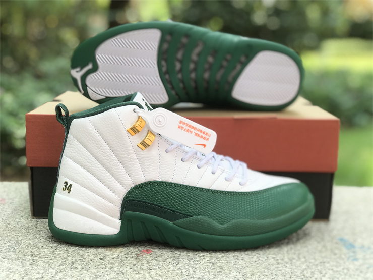 Air jordan 12 PE Ray Allen White Green