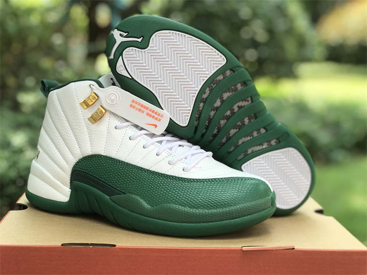 Air jordan 12 PE Ray Allen White Green