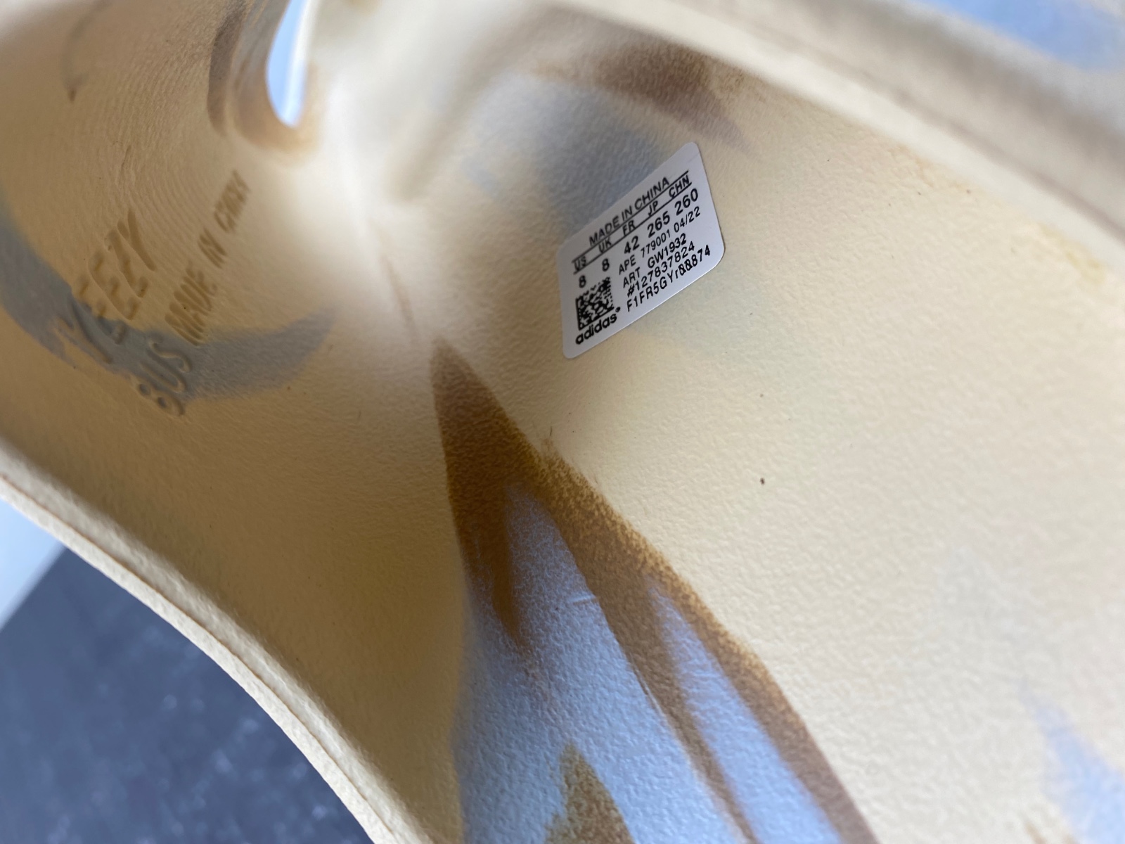 YEEZY SLIDE Yellow camo，GW1932