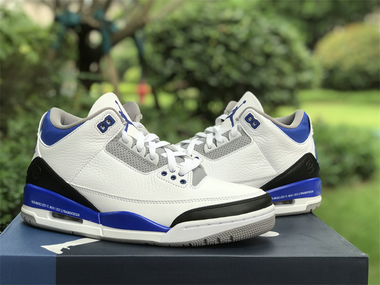 Air Jordan 3 x Fragment design Fujiwara Hiroshi Blue Lightning