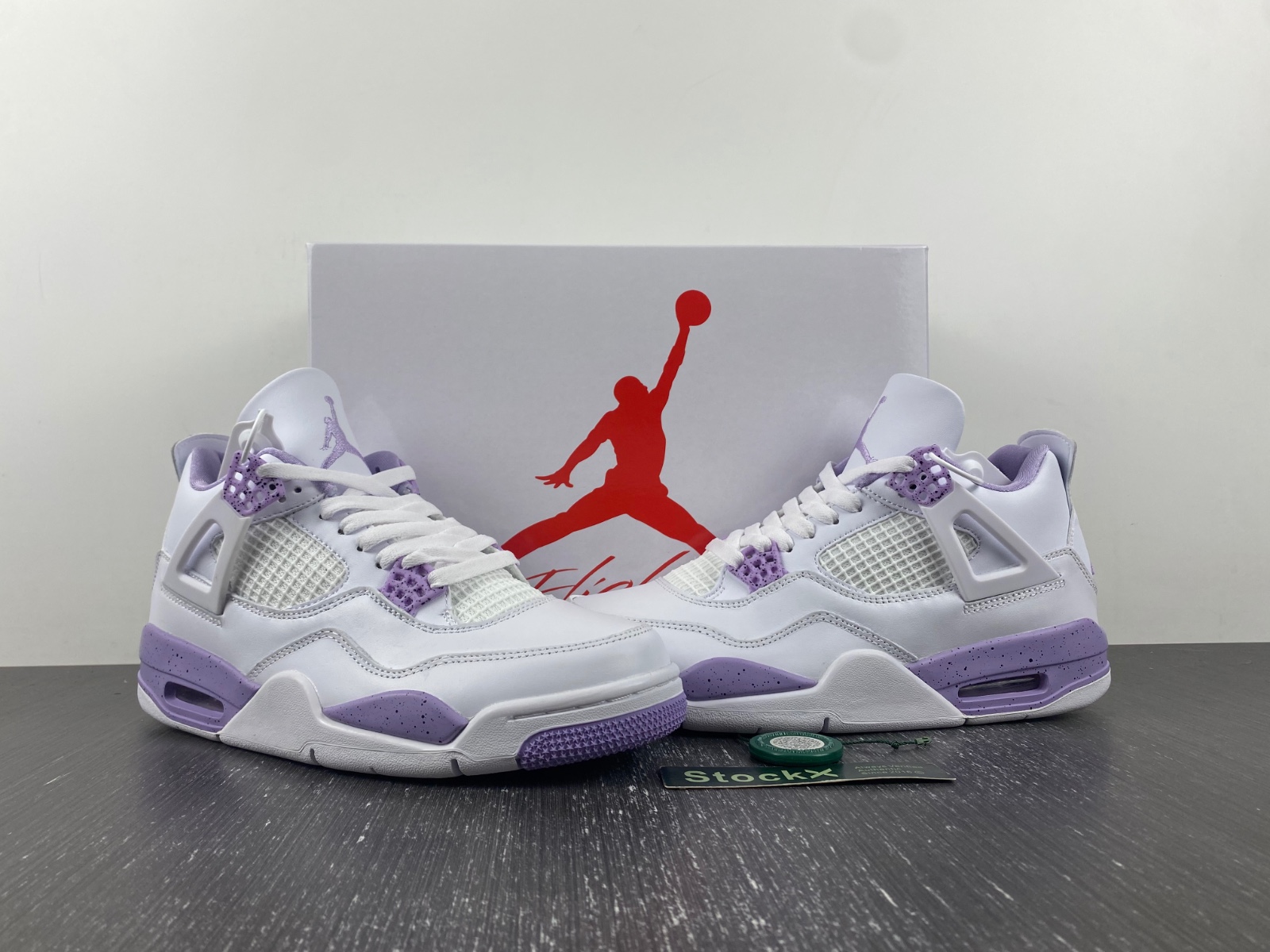 Air Jordan 4 White and Purple Oreos