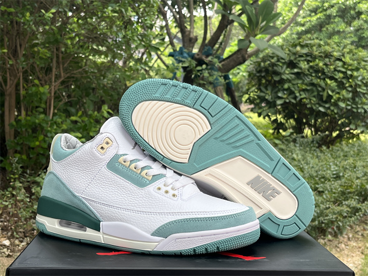 Air Jordan 3 White and green