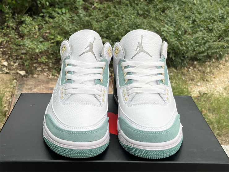 Air Jordan 3 White and green