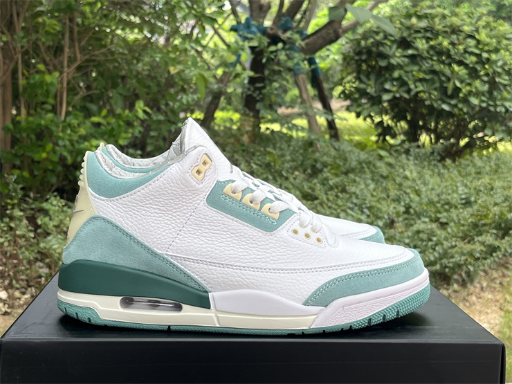 Air Jordan 3 White and green