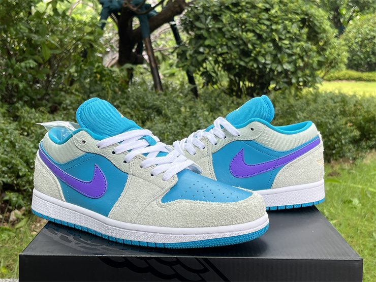 Air Jordan 1 Low purple gray blue