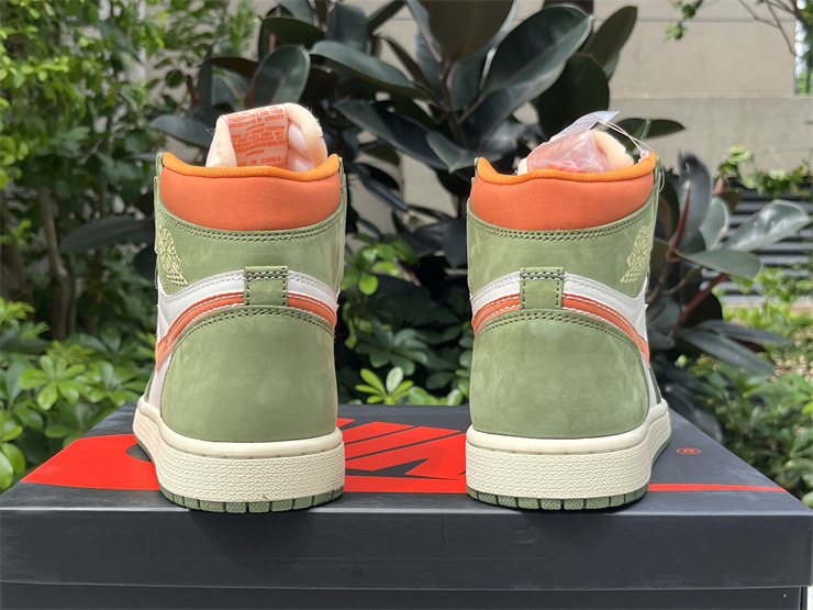 Air Jordan 1 High OG White green orange