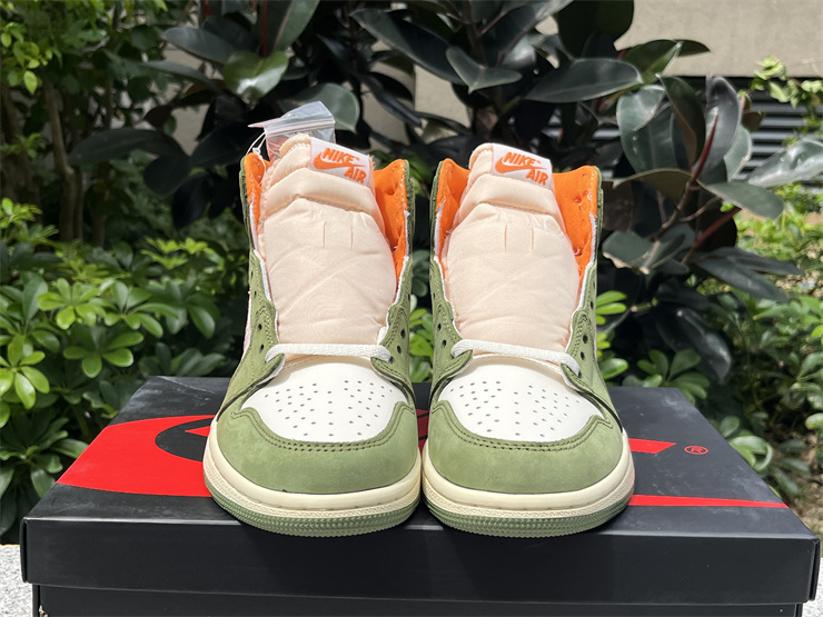 Air Jordan 1 High OG White green orange