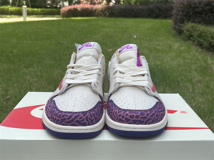 Travis Scott x Air Jordan 1 m white red purple