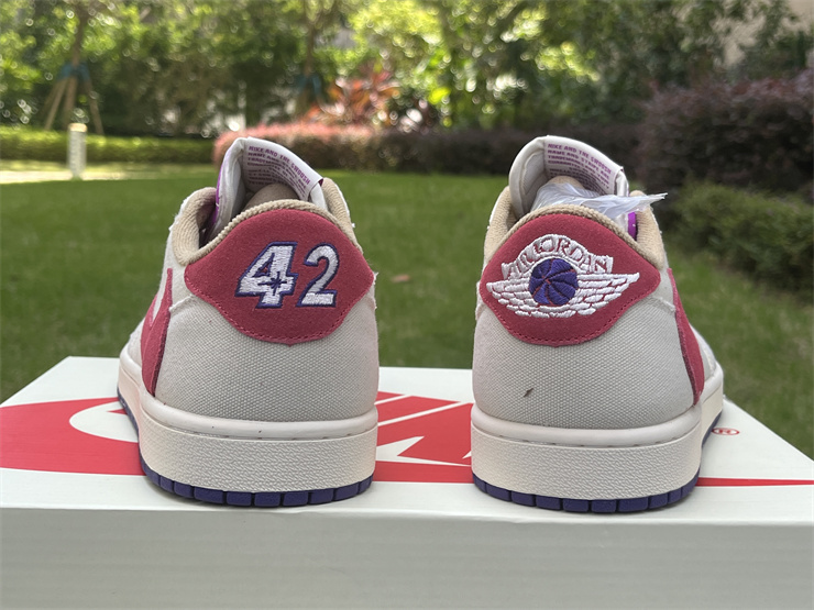 Travis Scott x Air Jordan 1 m white red purple