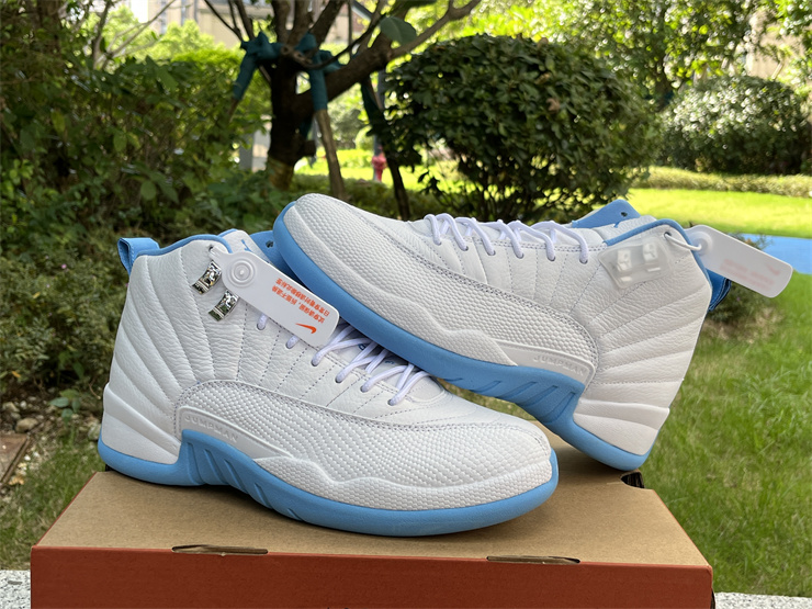 Air Jordan 12 Retro White Univ Blue