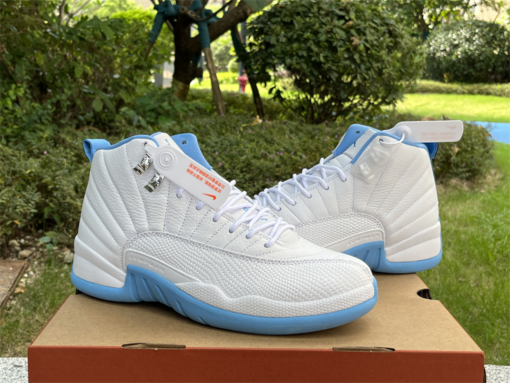 Air Jordan 12 Retro White Univ Blue