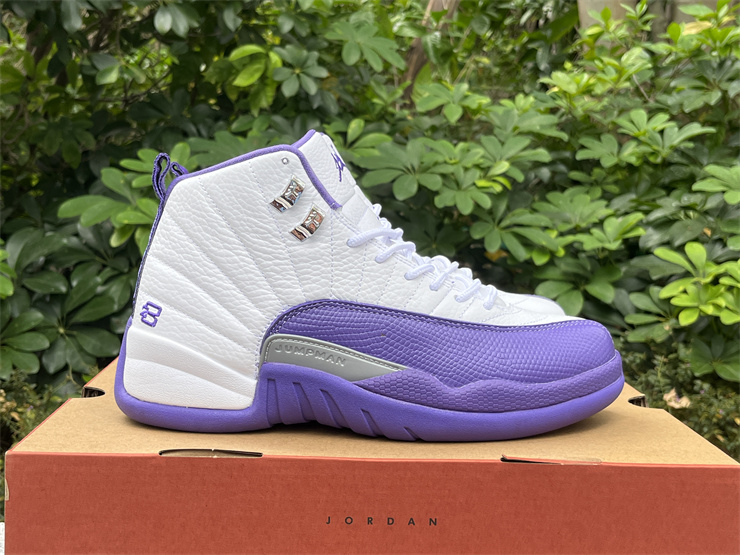 Air Jordan 12 white purple