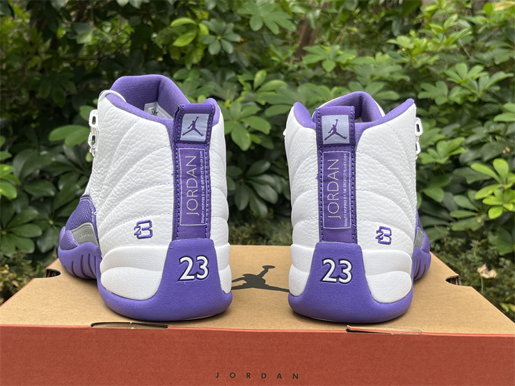 Air Jordan 12 white purple