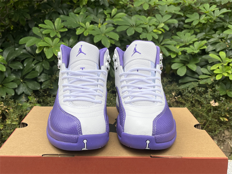 Air Jordan 12 white purple