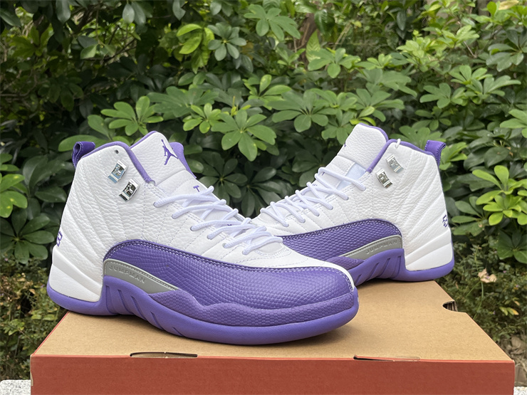 Air Jordan 12 white purple