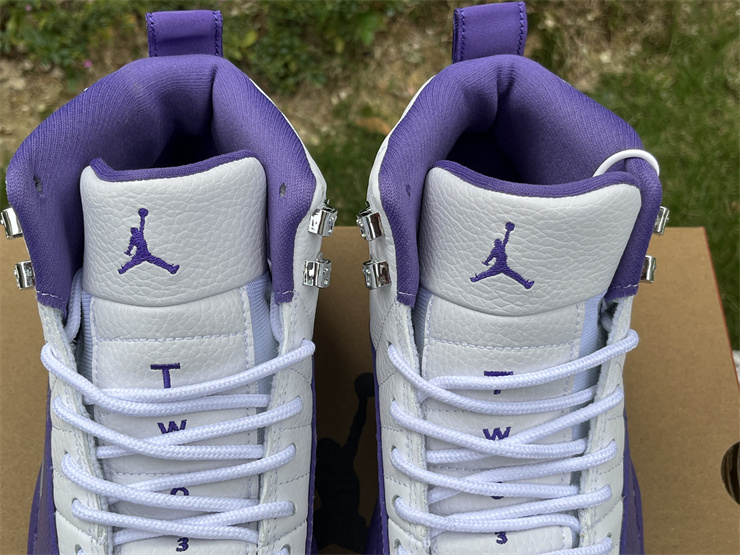 Air Jordan 12 white purple
