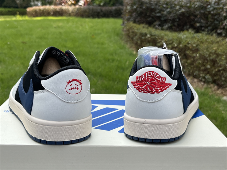 Air Jordan 1 Low white black blue