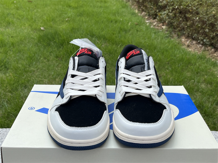 Air Jordan 1 Low white black blue