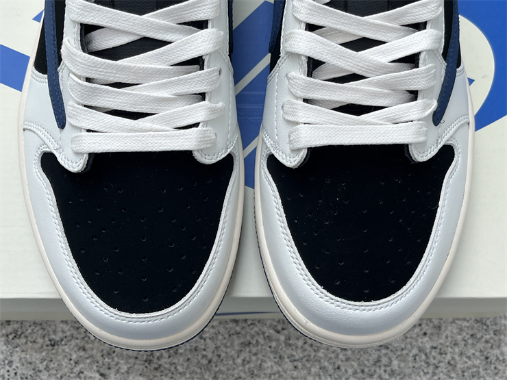 Air Jordan 1 Low white black blue