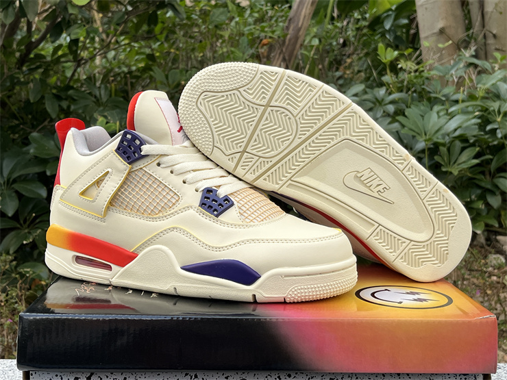 Air Jordan 4 Rainbow smiling face