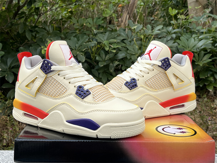 Air Jordan 4 Rainbow smiling face