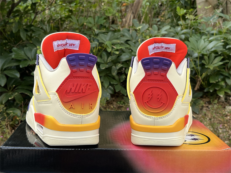 Air Jordan 4 Rainbow smiling face