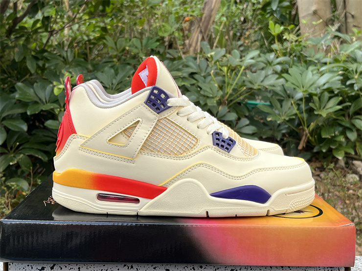 Air Jordan 4 Rainbow smiling face