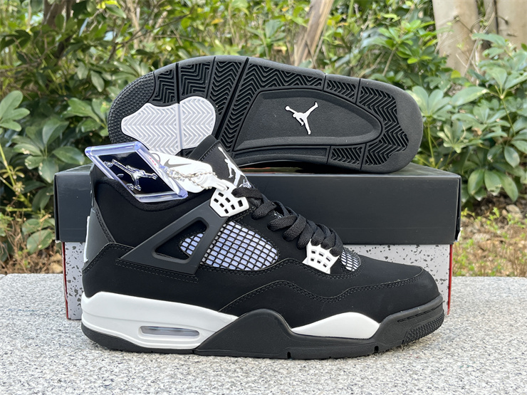 Air Jordan 4 Black and white