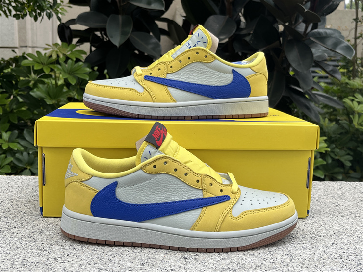Travis Scott x Air Jordan 1 Low Canary