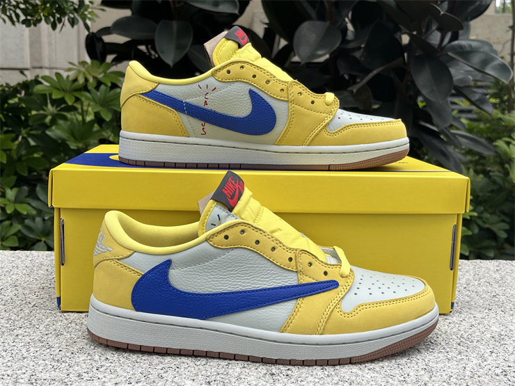 Travis Scott x Air Jordan 1 Low Canary