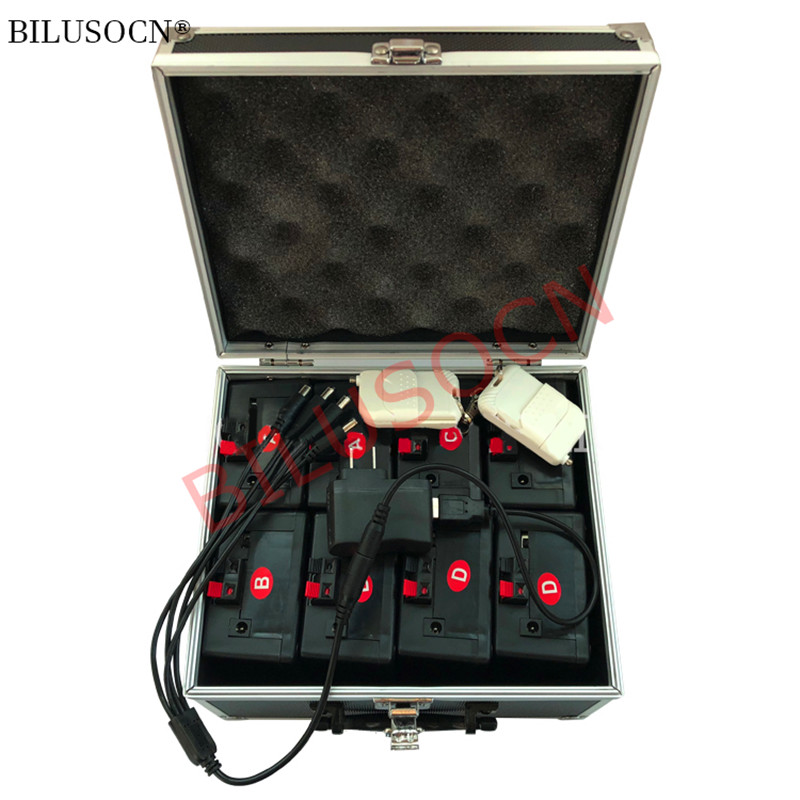 2 Remote+8cues stage fountain fireworks firing system+rechargeable+Stage effects