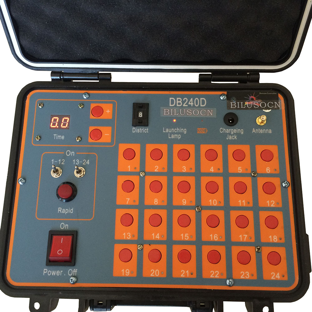DHL shipping+96 Channel fireworks firing system+300M Remote+2400cues transmitt