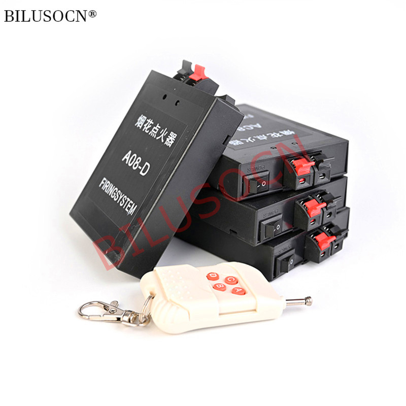 4 cues fireworks firing system+wedding party system+Salvo function+Free Shipping