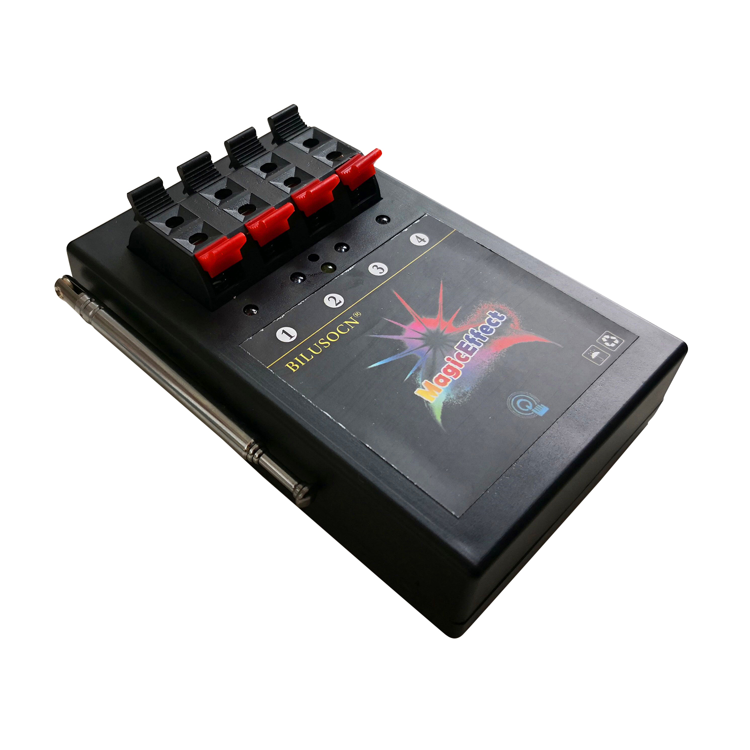 From Germany Bilusocn 300M distance+48 Cues Fireworks Firing System ABS Waterproof Case remote Control Equipment