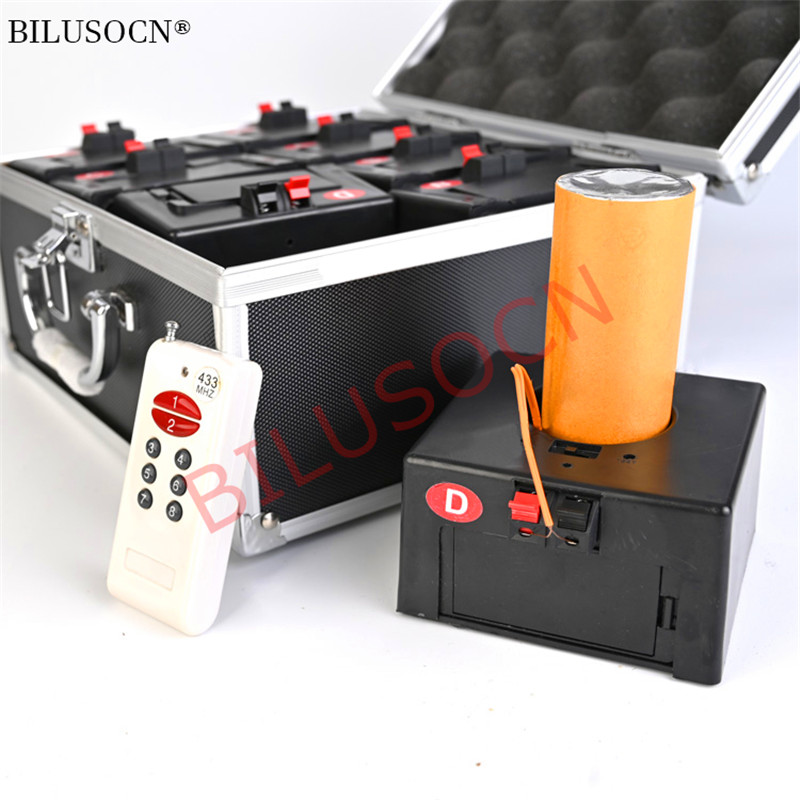 double remote control wireless 6 cues receiver stage fireworks firing system